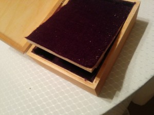 Adding the felt... oh the pain.